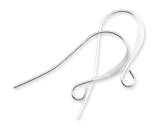 48 Silver Earring Wires - Silver Plated Earring Findings Tall French Hooks Earring Hooks Wires - Ear Findings Silver Findings FB1