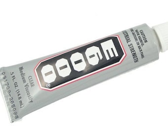 E6000 Adhesive Glue - 1/2 Oz. Bottle - Jewelry Glue Jewelry Adhesive for Rhinestones, Rivolis, Crystal and More