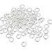 Silver Jump Rings 4mm 19 Gauge Plated Silver Jumprings - Silver Findings Open Jump Ring Findings (FS75)