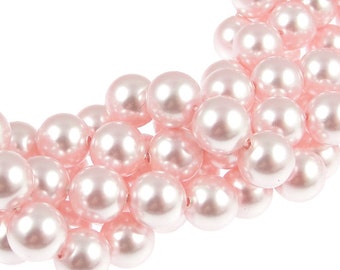 8mm ROSALINE Swarovski Pearl Beads Light Pink Pearls Swarovski Crystal Pearls 8mm Beads Article 5810 8mm Pearl Beads Bridal Pink