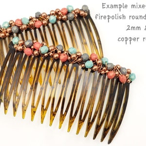50 4mm MATTE METALLIC GOLDENROD Firepolish Czech Glass Beads Fire Polish Faceted Autumn Fall Jewelry Supplies image 7