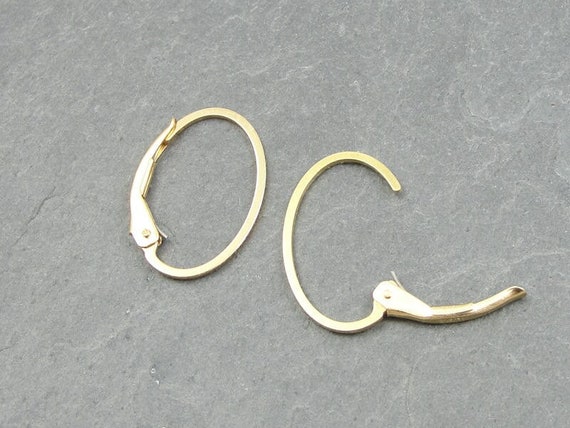 Gold filled sale leverback earring findings