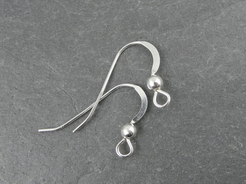 Sterling Silver Earring Wires 22 Gauge Silver French Hooks Etsy UK