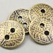 Antique Brass Button Findings Bronze Buttons Tierracast LEAF BUTTON ...