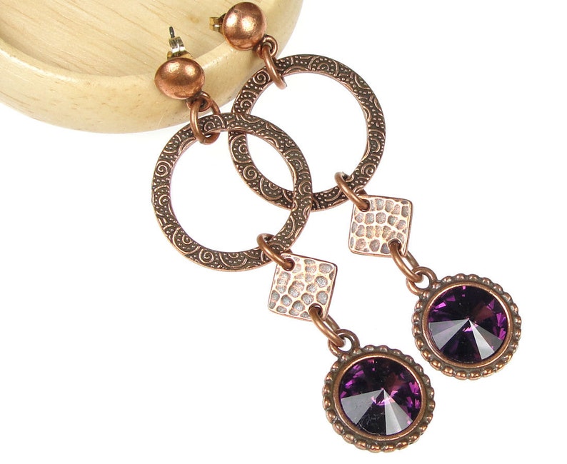 Antique Copper Earring Post Earring Findings TierraCast Pewter Etsy