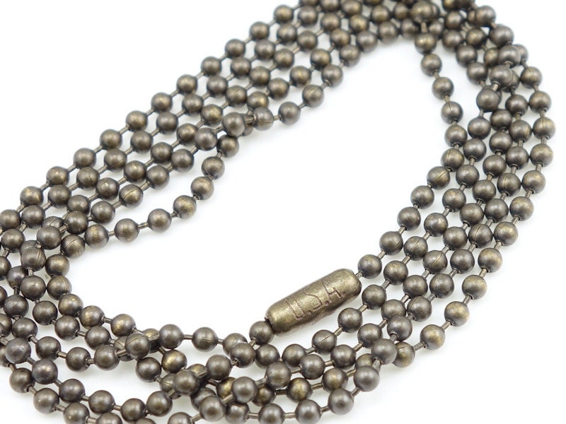Antique Brass Ball Bead Chain Extra Long 30 Ball Chain Etsy