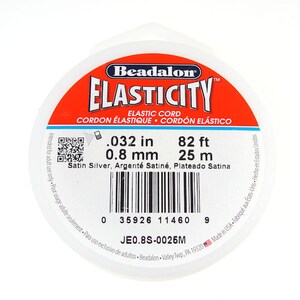 Beadalon Elonga - Cordoncino Elastico, 0,3 Mm, 25 M, Colore - Foto 8