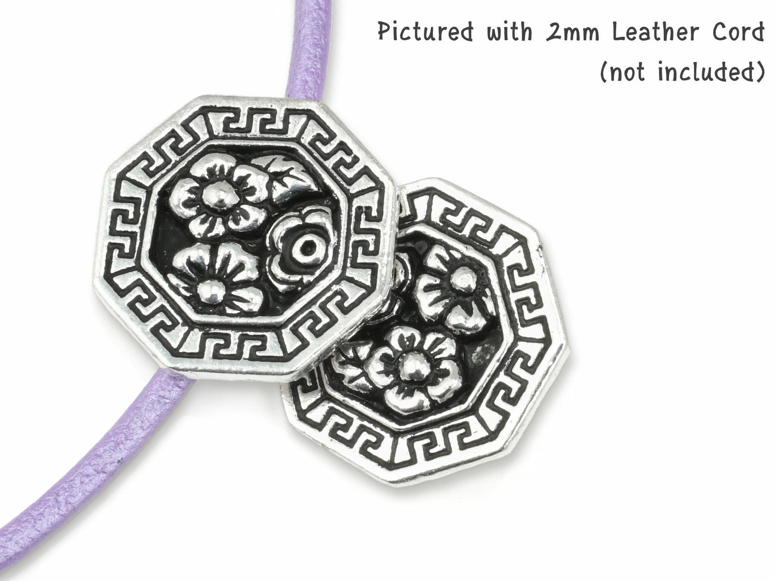 17mm Silver Button Clasp Findings - Tierracast Blossom Button - Antique ...