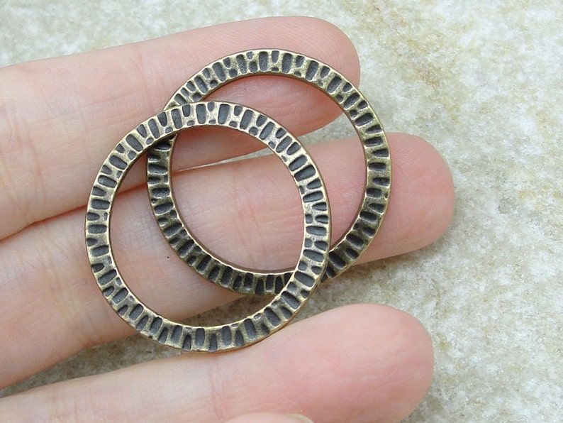 Large Brass Rings Tierracast RADIANT RING Antique Brass Etsy