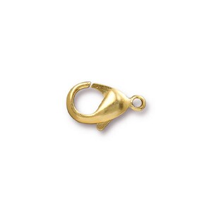 15mm Gold Lobster Clasps TierraCast Bright Gold Plated Lobster Claws Gold Findings for Necklaces and Bracelets Closure Hook PH53 image 2