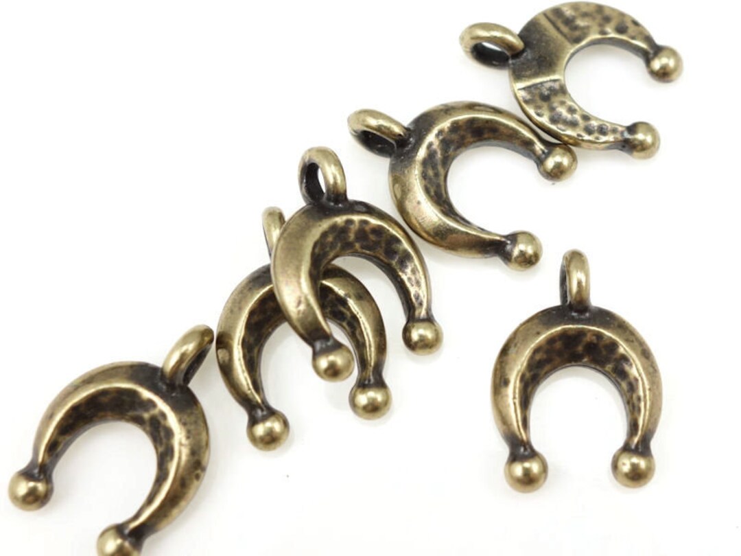 Mini Naja Charm Tierracast Antique Brass Charms Harvest Ceremony Squash
