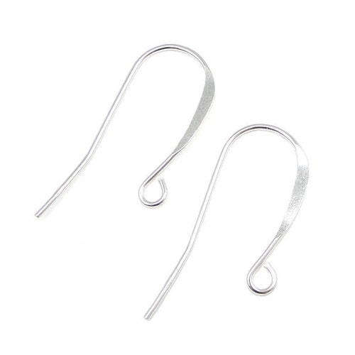 Sterling Silver French Hook Ear Wires Pair With Balls Earring Etsy