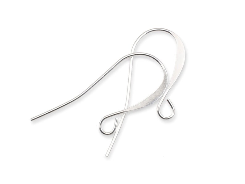 144 Silver Earring Wires Silver Plated Earring Findings Tall French Hooks Earring Hooks Wires Ear Findings Silver Findings FS73 image 1