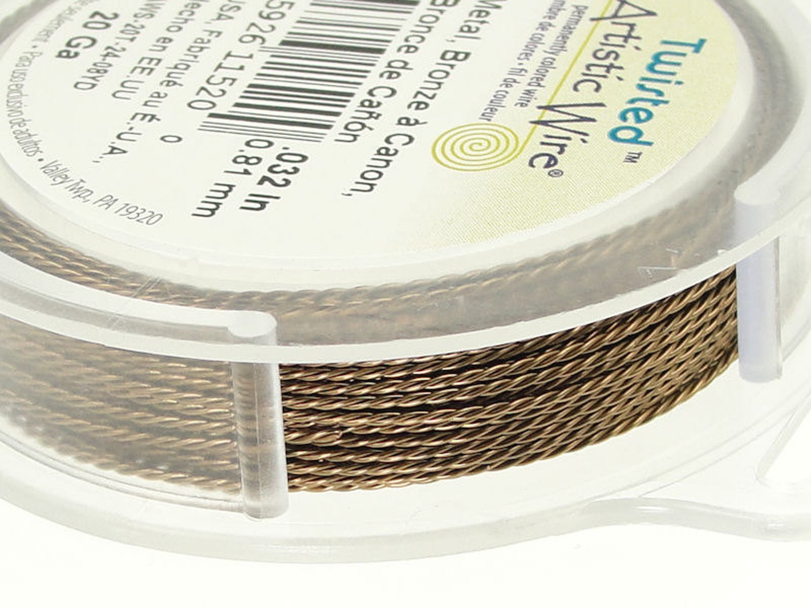 20 Gauge TWISTED ARTISTIC WIRE Antique Brass Wire Brown Etsy