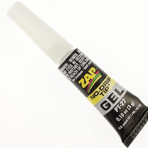 ZAP GEL Glue - 0.10 Oz (3 g) Zap No-Drip Jewelry Gel - Cyanoacrylate Adhesive - Extra Thick Formula