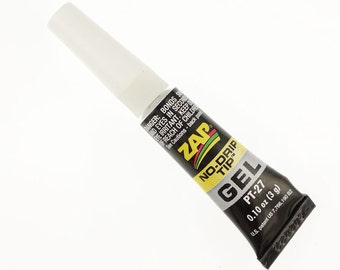 ZAP GEL Glue - 0.10 Oz (3 g) Zap No-Drip Jewelry Gel - Cyanoacrylate Adhesive - Extra Thick Formula