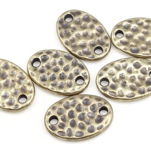 Antique Brass Links Tierracast Hammertone Oval Link Findings