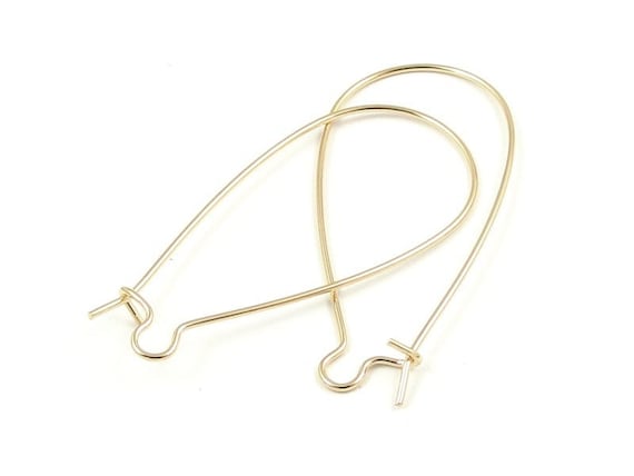 Gold Plated Over Brass Fish Hooks Earring Hooks Ear Wires Fishhook