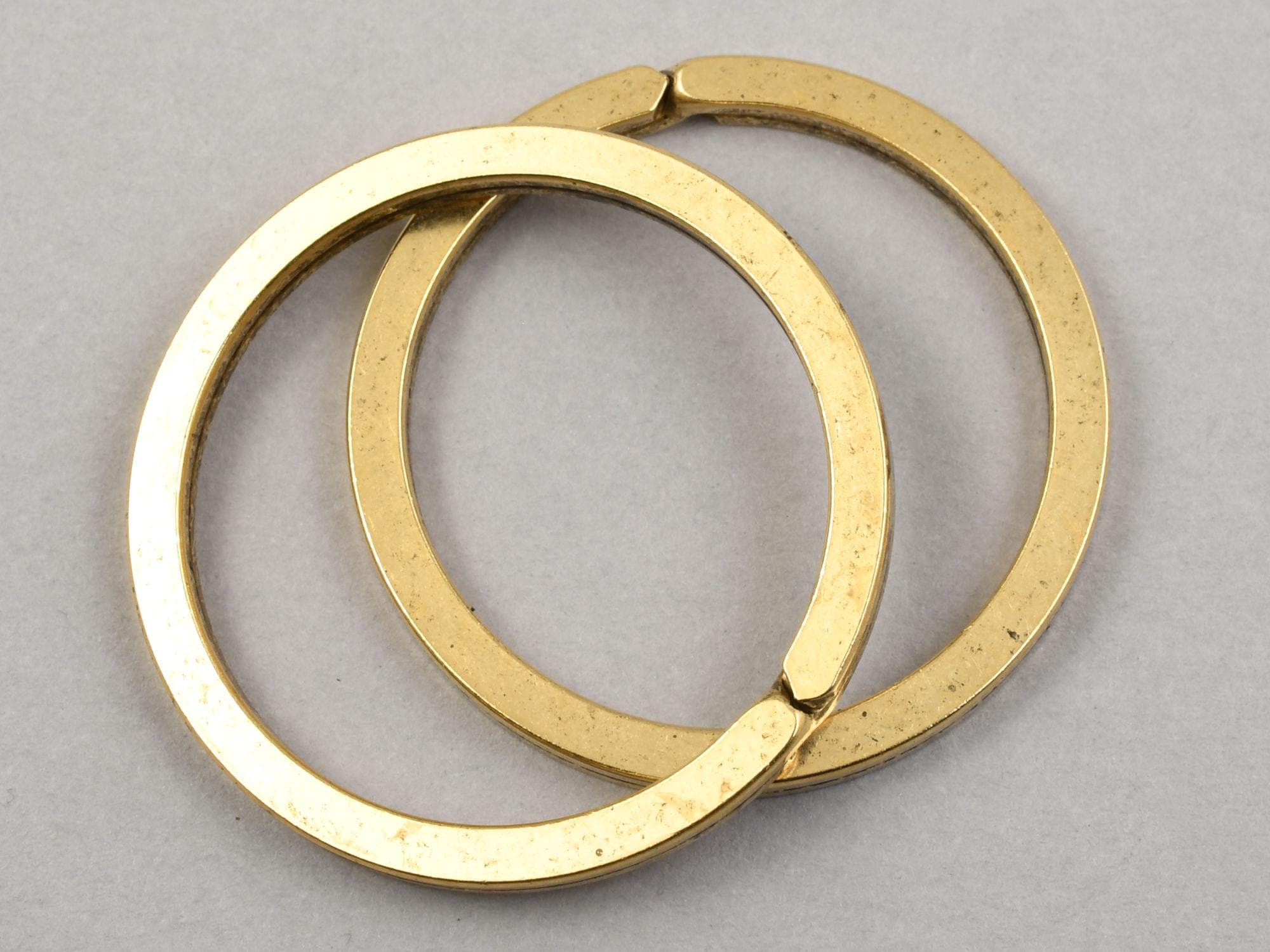 Key Rings Without Inscription 2 Pieces of 33mm Key Ring Findings - ANTIQUE GOLD Empty Blank Key Fob ...