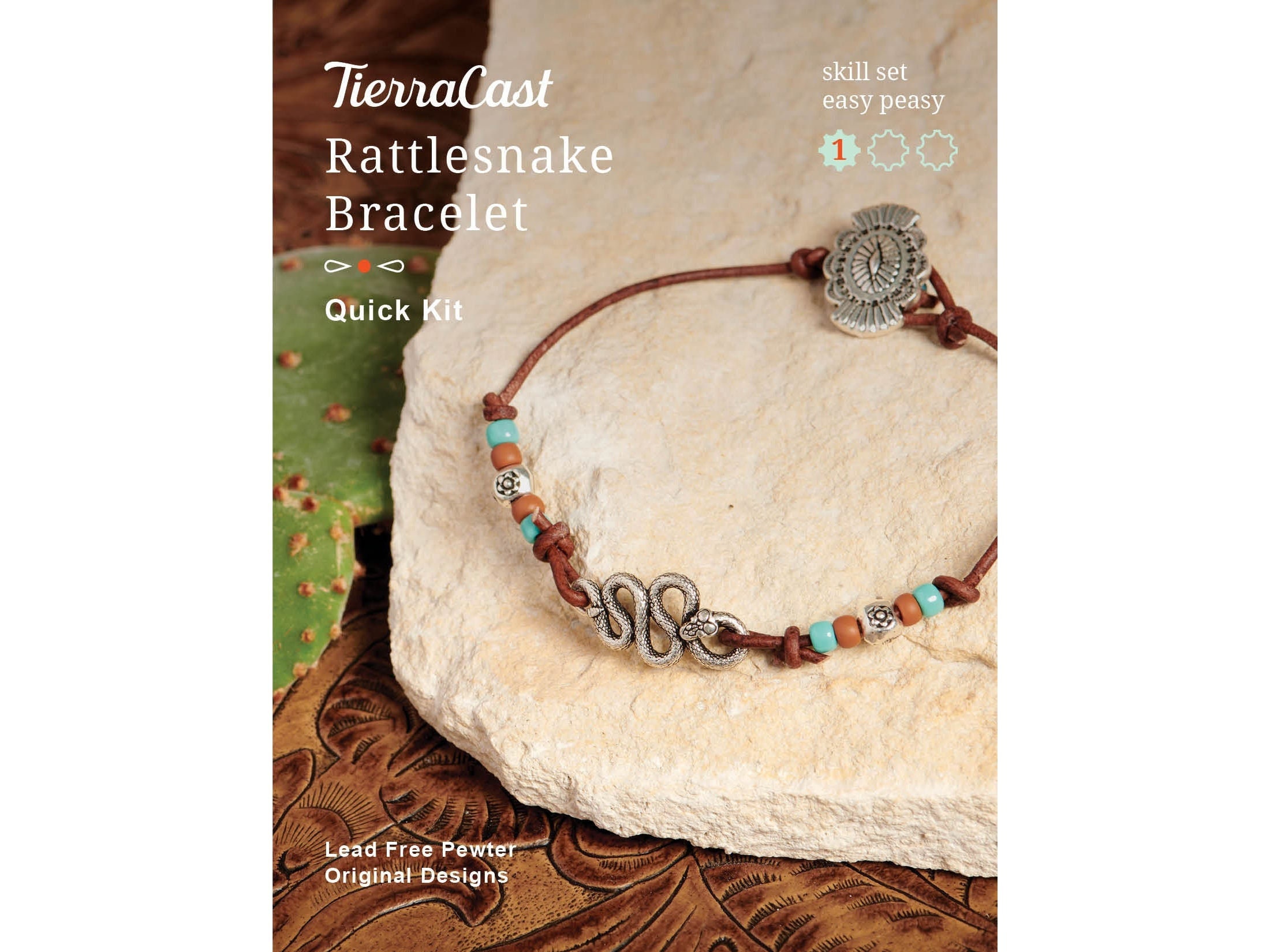 Leather bracelet making kit, Gift for jewelry maker, Do it