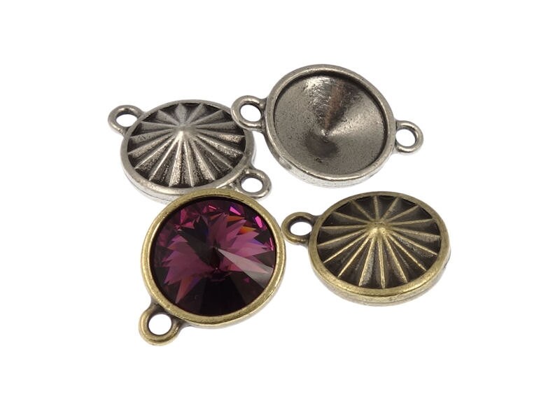 LIGHT SAPPHIRE 14mm Rivolis Swarovski Rivoli Stones Article