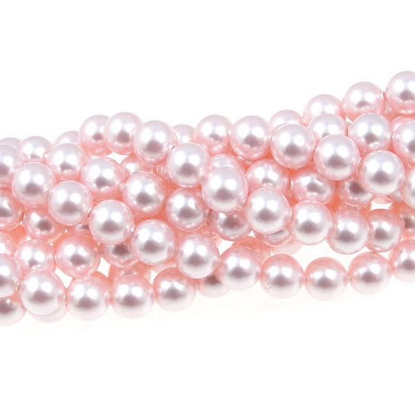 100 ROSALINE 5mm Pearls - Swarovski Crystal Pearl Beads - 5810 Light Pink Pearls - Swarovski Beads