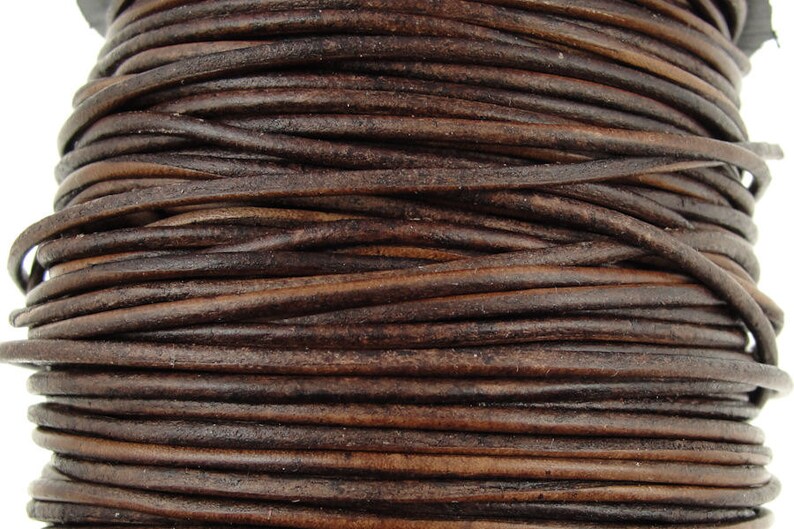 1.5mm Leather Cord 10 Meter Spool Red Brown Leather Lace Natural Dye Leather Cord Wrap Bracelet Supplies image 2