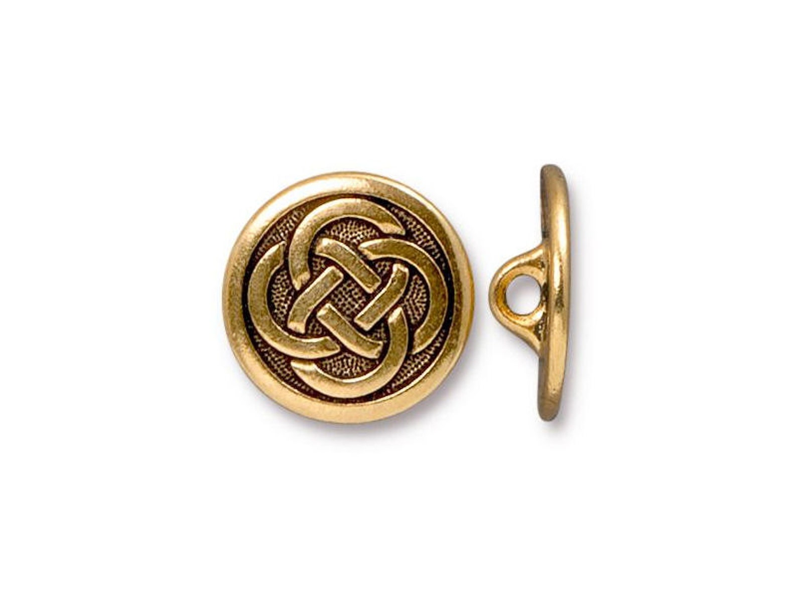 Gold Button Findings Celtic Knot Buttons Clasp Findings 16mm - Etsy