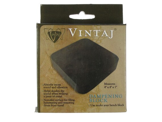 Rubber Dappening Block, Vintaj Rubber Dappening Block, Vintaj