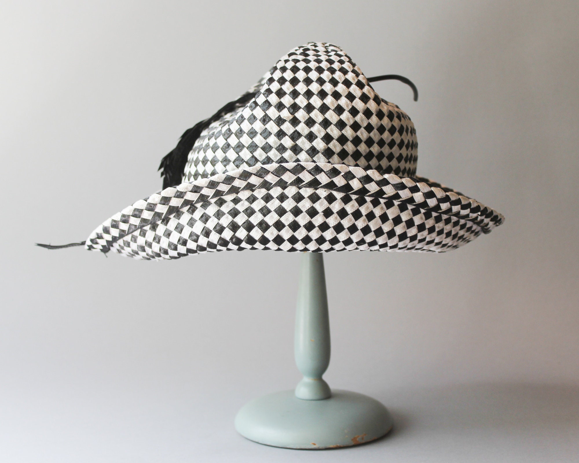 Milliner Mr John Hat John Hat Breton Black Wool Felt Embellished