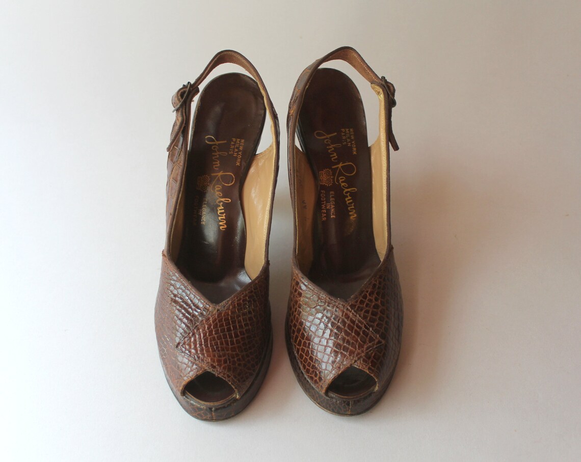 1940s platform shoes