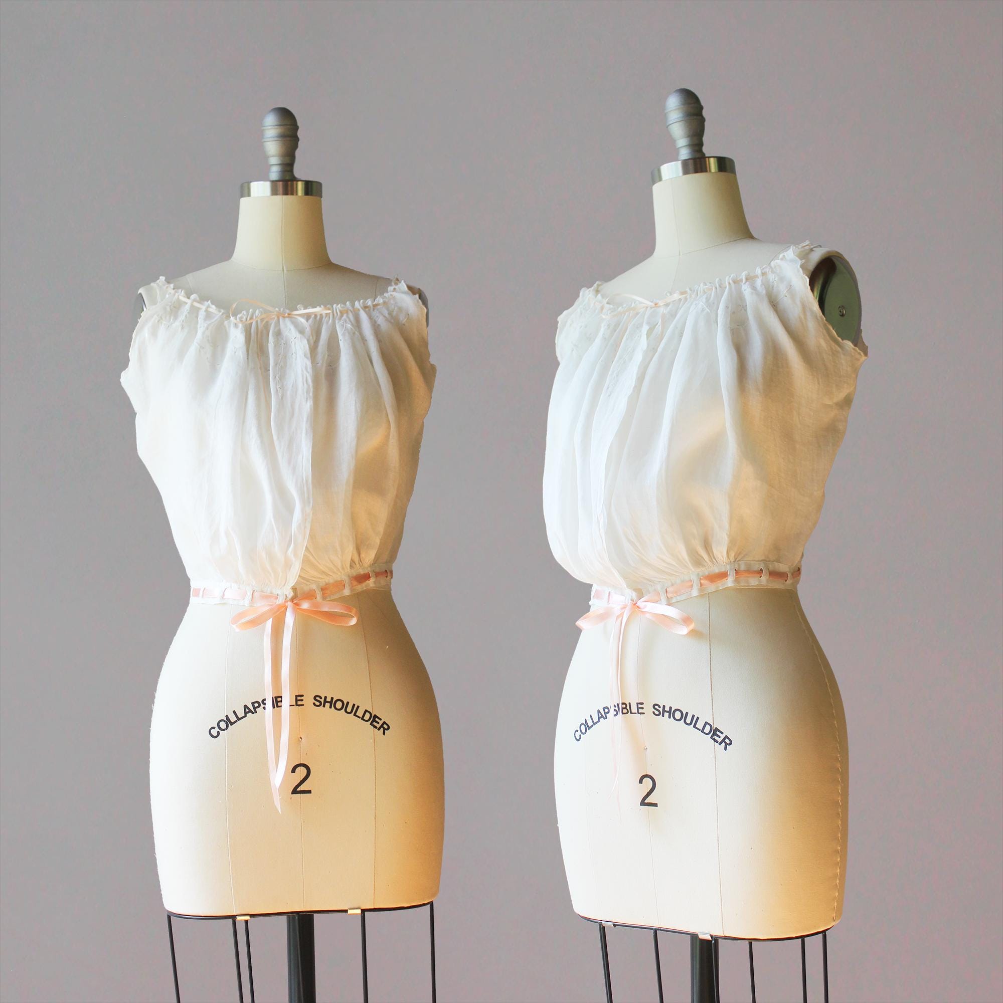 フランスアンティーク Victorian french corset cover フランス