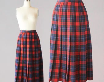Vintage Pendleton-rok/jaren 80 Pendleton Manson tartan geruite wollen rok mint!