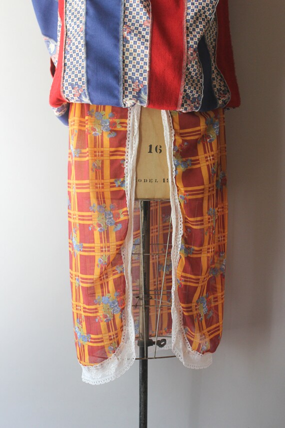 Vintage Chessa Davis Skirt / 1970s Patchwork Maxi… - image 6