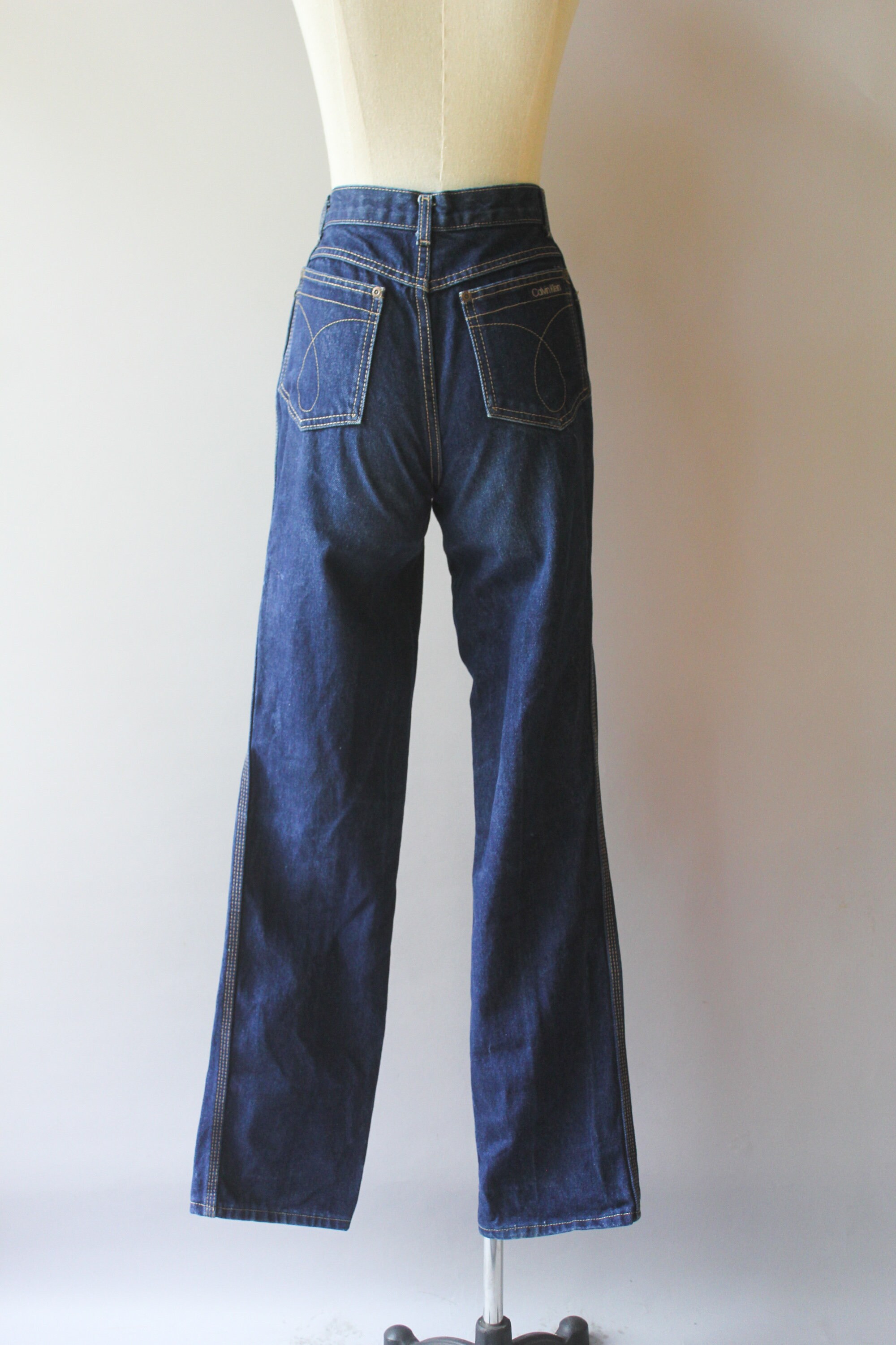 Vintage Calvin Klein Jeans Late 70s Early 80s Dark Wash Straight