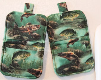 magnetic oven hand mitts  pair go fishing mini pot holders finger protectors