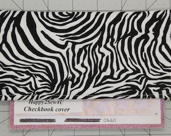 zebra checkbook cover black and white checkbook holder case