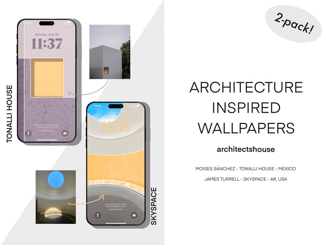 Architecture and Design Inspired Wallpaper - 2 Pack. for Mobile Phones ...