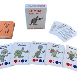 KOMBAT KANGOUROU ! BUNDLE - Le jeu de cartes et 3 cartes-cadeaux !