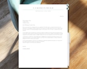 Professional Cover Letter Template Digital Download Resume Word Document Format Guide Included Video Tutorial Customer Service Job