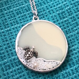 Turtle necklace turtle pendant turtle jewelry turtle earrings turtle jewelry set resin with turtle