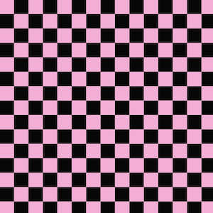 Floria Checkerboard Pink Black Digital Suite B Fabric 34 inches LAST IN STOCK