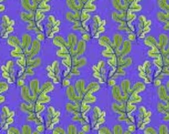 Jane Sassaman Oak Purple A New Leaf Free Spirit fabric