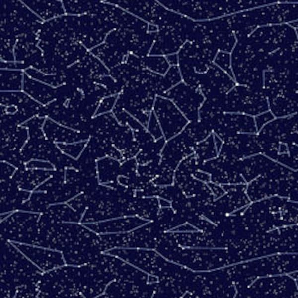 Constellations Blue Planetary Missions Studio E Fabric