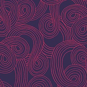 Bright World Spirals Ultraviolet Windham Fabric