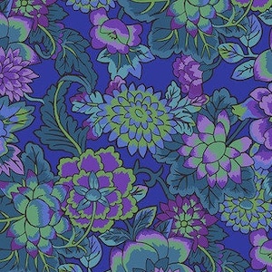 Kaffe Fassett Cloisonne Blue Free Spirit Fabric