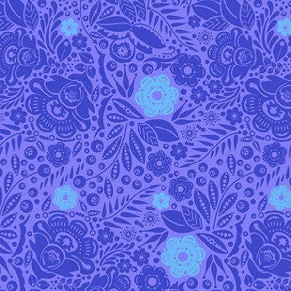 Anna Maria Horner Lace Cobalt Free Spirit Fabric