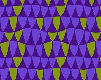 Jane Sassaman Soft Triangle Purple Gloriosa Garden Free Spirit fabric