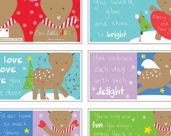 Holiday Reindeers Studio E Fabric Book Panel