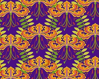 Gloriosa Garden Flower Pop Red - Jane Sassaman - PER QUARTER METRE Gloriosa Garden Flower Pop Red - Jane Sassaman - PER QUARTER METRE